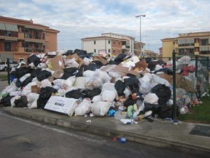 Naples Italy Trash