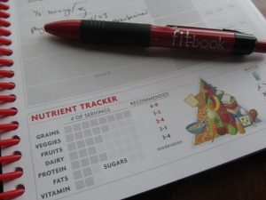 fitbook nutrient tracker page