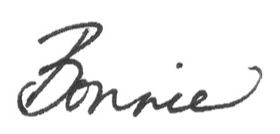 Bonnie Hershey Signature
