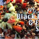 mexican black bean and farro salad