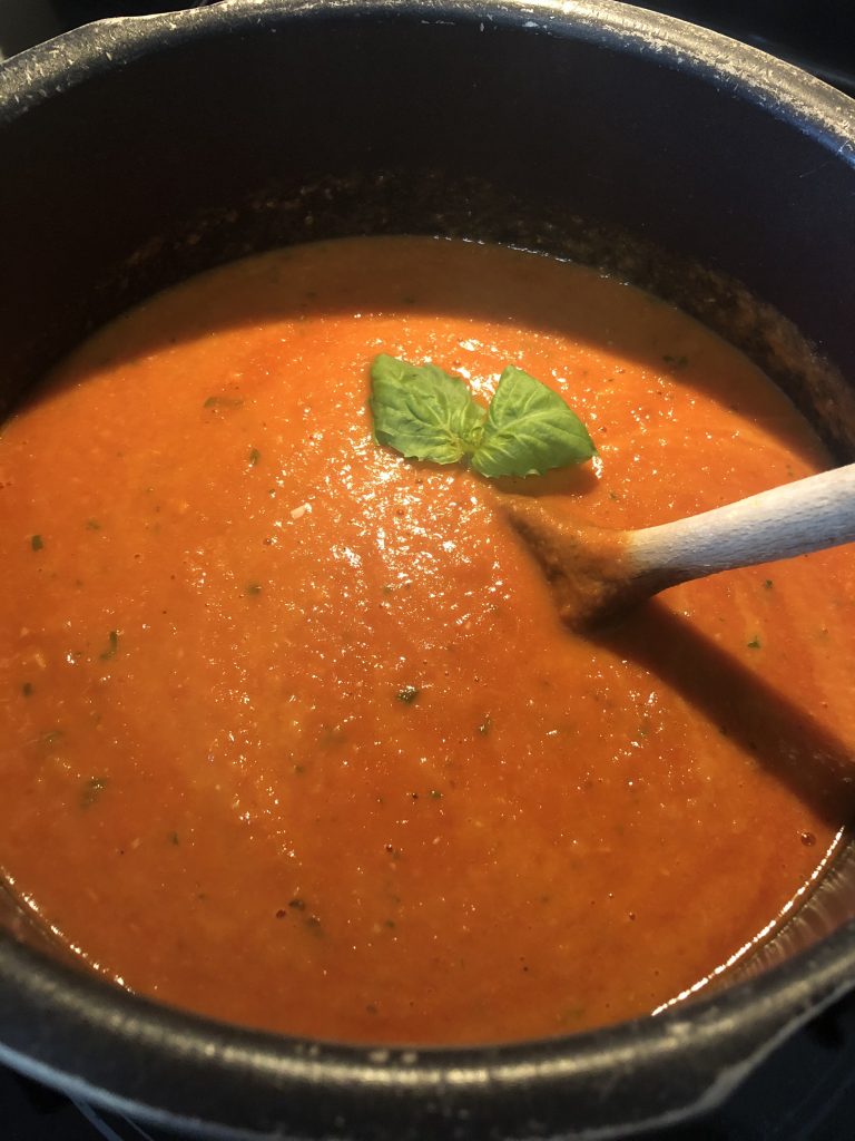 vegan tomato basil soup